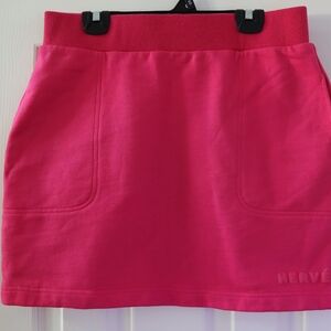 Hervé Leger Vibrant Pink A-Line Skirt